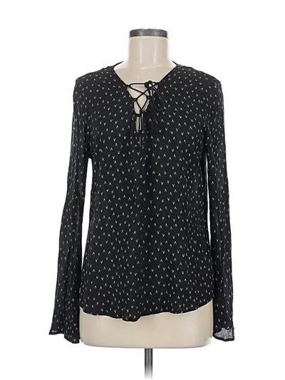 Pre-owned Lovestitch Long Sleeve Blouse In Black