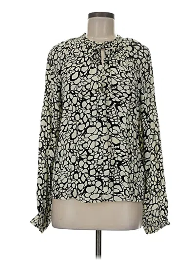 Pre-owned Lovestitch Long Sleeve Blouse In Black