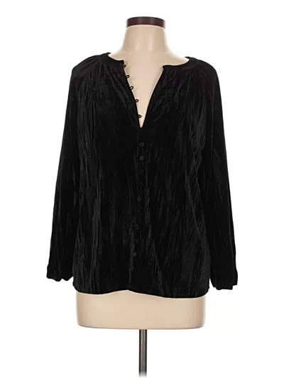 Pre-owned Lovestitch Long Sleeve Blouse In Black