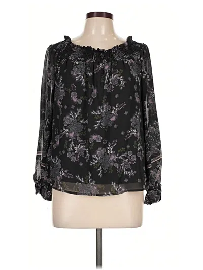 Pre-owned Lovestitch Long Sleeve Blouse In Black