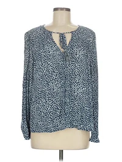 Pre-owned Lovestitch Long Sleeve Blouse In Blue