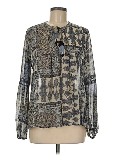Pre-owned Lovestitch Long Sleeve Blouse In Gray