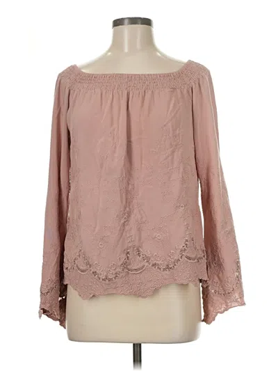 Pre-owned Lovestitch Long Sleeve Blouse In Pink