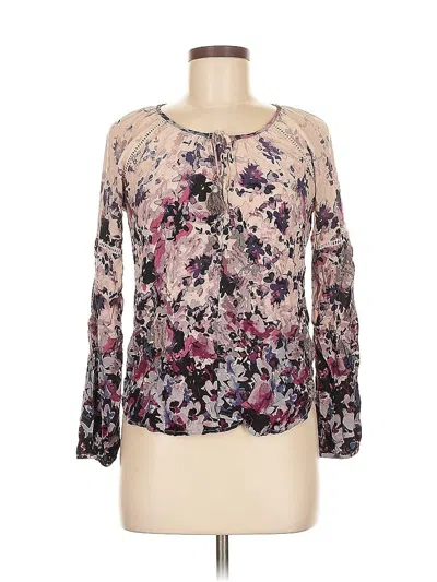 Pre-owned Lovestitch Long Sleeve Blouse In Purple