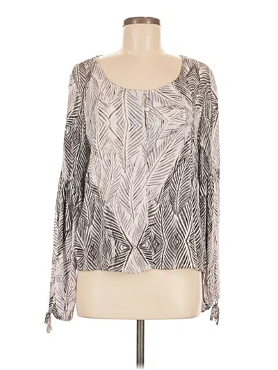 Pre-owned Lovestitch Long Sleeve Blouse In Silver