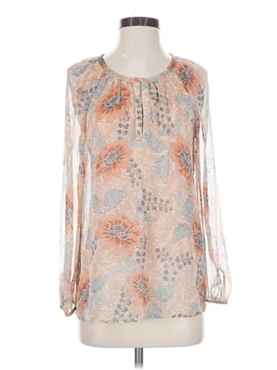 Pre-owned Lovestitch Long Sleeve Blouse In Tan