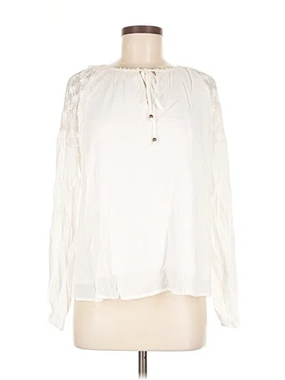 Pre-owned Lovestitch Long Sleeve Blouse In White