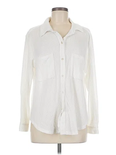 Pre-owned Lovestitch Long Sleeve Blouse In White