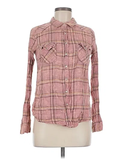 Pre-owned Lovestitch Long Sleeve Button Down Shirt In Pink