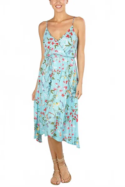 Lovestitch Maisy Dress In Dusty Aqua In Blue