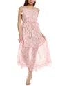 Lovestitch Seashell Serenade Maxi Dress In Pink