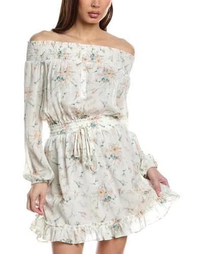 Lovestitch Off-the-shoulder Mini Dress In White