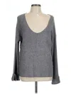 Lovestitch Pullover Sweater In Gray