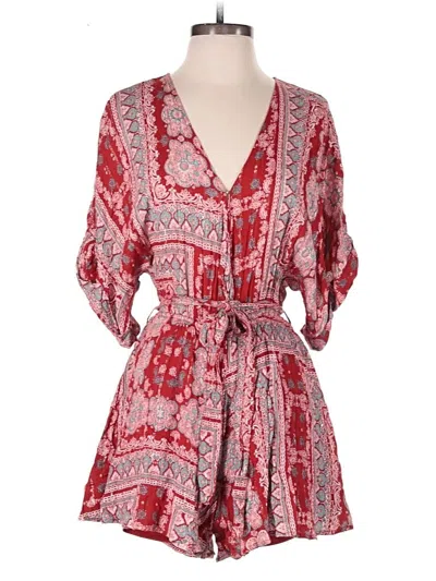 Pre-owned Lovestitch Romper In Red