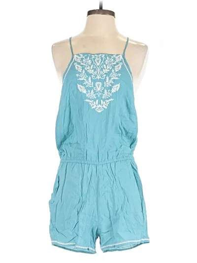 Pre-owned Lovestitch Romper In Teal
