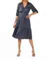 Lovestitch Rosalind Midi Dress In Midnight In Black