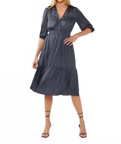 Lovestitch Rosalind Midi Dress In Midnight In Black