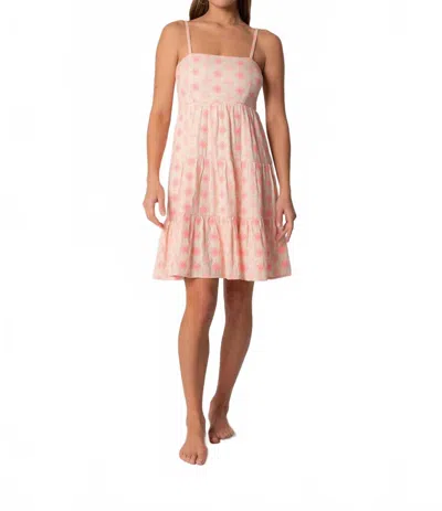 Lovestitch Rosie Mini Dress In Natural/pink