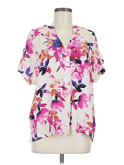 Pre-owned Lovestitch Short Sleeve Blouse In Ivory