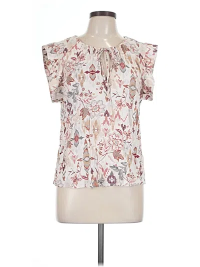 Pre-owned Lovestitch Short Sleeve Blouse In Ivory