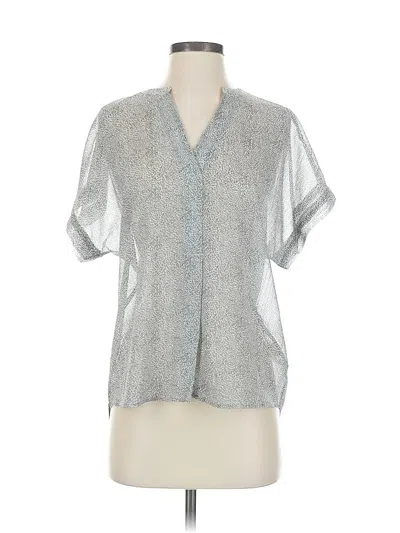 Pre-owned Lovestitch Short Sleeve Blouse In Silver