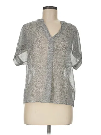 Pre-owned Lovestitch Short Sleeve Blouse In Silver