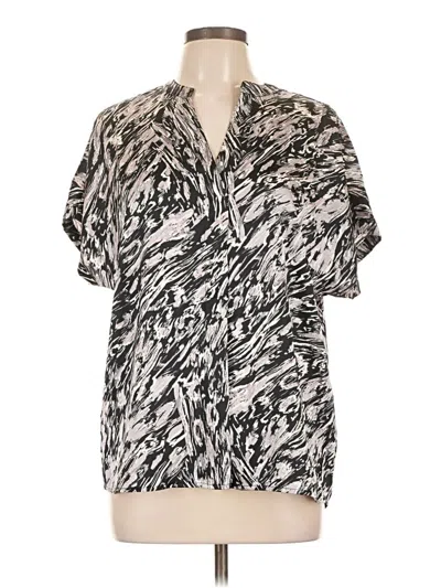 Pre-owned Lovestitch Short Sleeve Blouse In Silver
