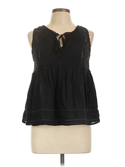 Pre-owned Lovestitch Sleeveless Blouse In Black