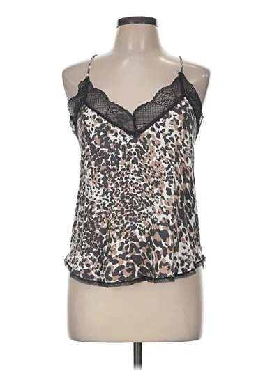 Pre-owned Lovestitch Sleeveless Blouse In Brown