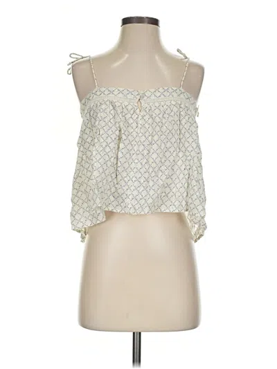 Pre-owned Lovestitch Sleeveless Blouse In Ivory
