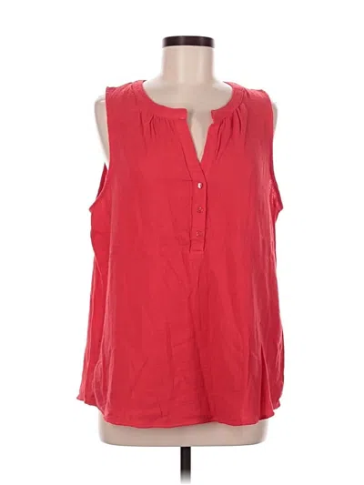 Pre-owned Lovestitch Sleeveless Blouse In Red