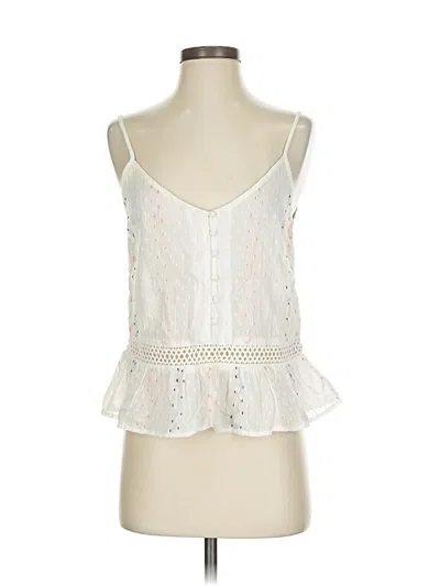 Pre-owned Lovestitch Sleeveless Blouse In White