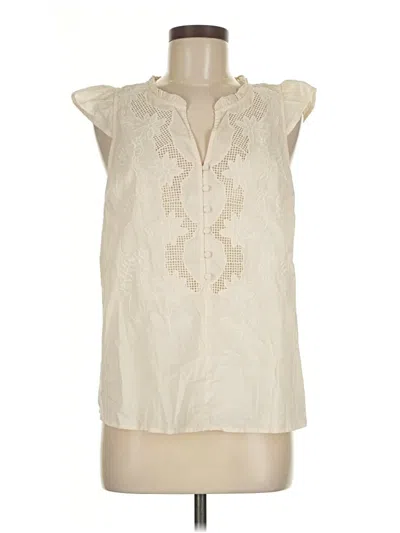 Pre-owned Lovestitch Sleeveless Blouse In White