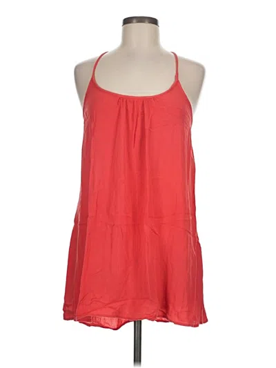 Pre-owned Lovestitch Sleeveless Top Red Halter Neckline Tops