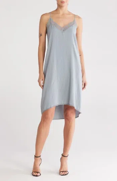 Lovestitch Slip Dress In Dusty Blue