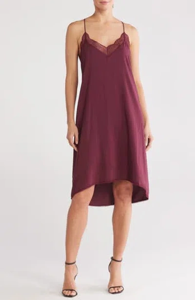 Lovestitch Slip Dress In Wine