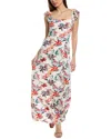 Lovestitch Smocked Back Midi Dress In Red
