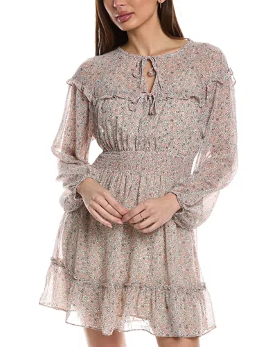 Lovestitch Smocked Waist Mini Dress In Pink