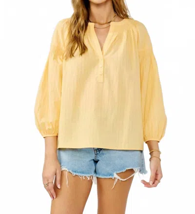 Lovestitch Sundrop Blouse In Yellow In Gold