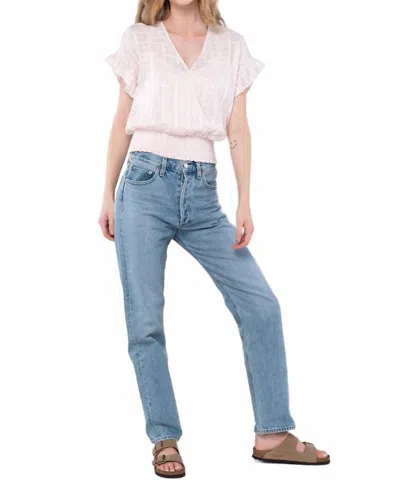 Lovestitch Sweet Nothing Top In Light Pink In Blue