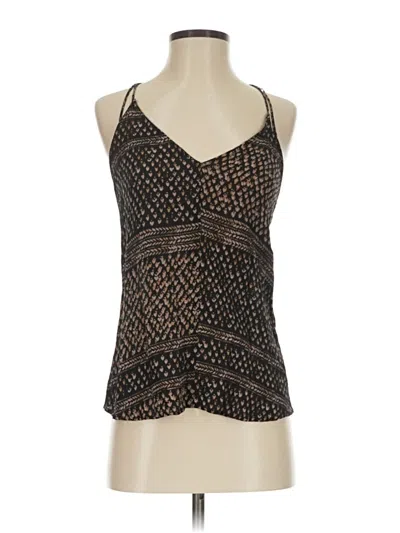 Pre-owned Lovestitch Tank Top Brown Halter Neckline Tops