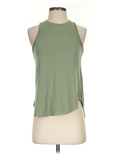 Pre-owned Lovestitch Tank Top Green Halter Neckline Tops