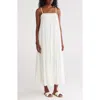 Lovestitch Tiered Maxi Dress In White