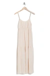 Lovestitch Tiered Maxi Dress In Natural