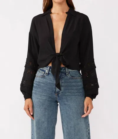 Lovestitch Turn Back Time Top In Black