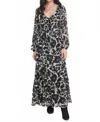 Lovestitch Versailles Morning Maxi Dress In Cream/black In Multi