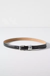 Lovestrength Harper Multi-ring Skinny Belt In Black