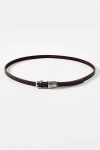 Lovestrength Harper Multi-ring Skinny Belt In Brown