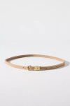 Lovestrength Harper Multi-ring Skinny Belt In Brown
