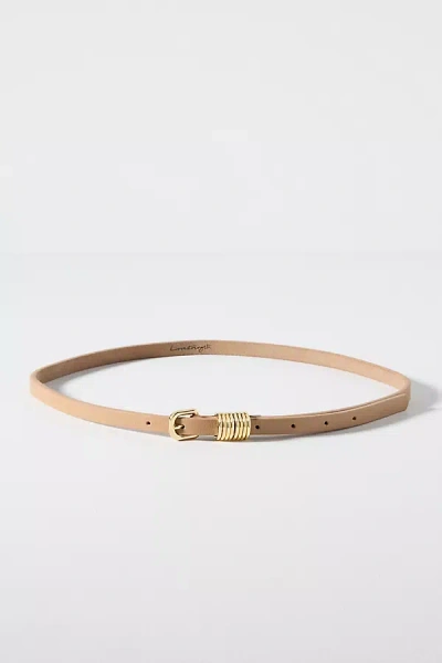 Lovestrength Harper Multi-ring Skinny Belt In Sand